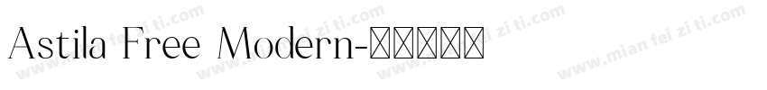 Astila Free Modern字体转换